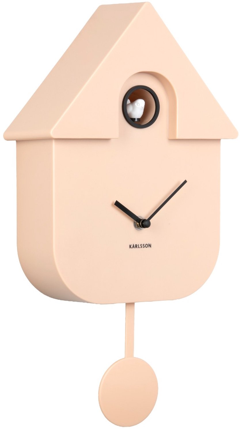 Karlsson Wandklok Modern Cuckoo - Perzik - 8.5x21.5x41cm - Wandklok Scandinavisch