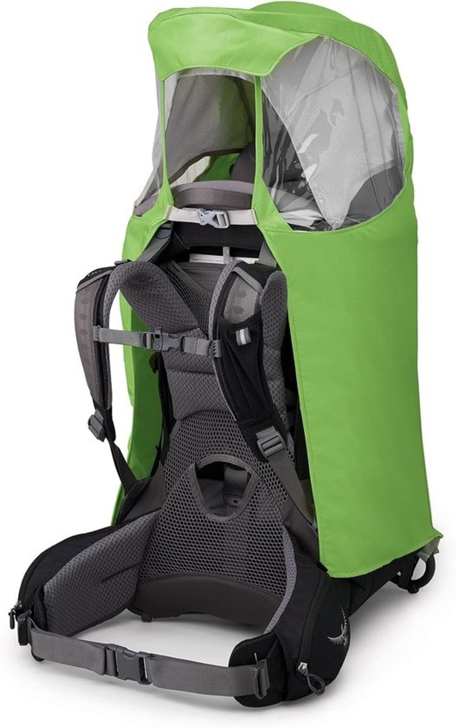 Regenhoes voor kinderdrager - unisex - limoengroen