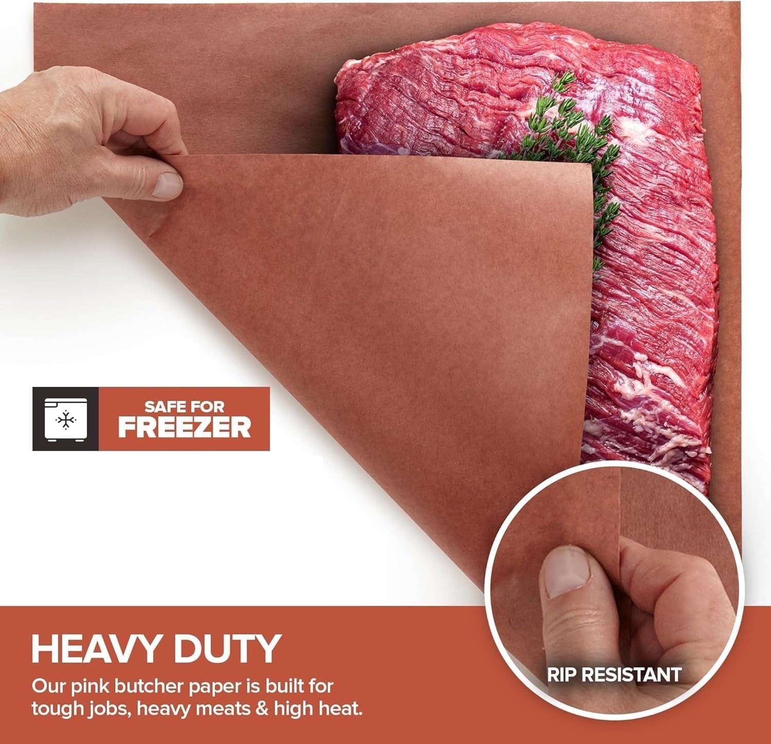 Kraftpapier Rol 30cm x 30m - Voedselveilig Ongebleekt en Ongecoat Vleespapier voor BBQ, Roken en Koken van Vlees
