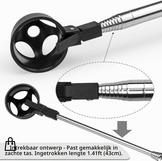 Verstelbare RVS Golfbal Retriever met Automatische Vergrendeling en 9 Ft Lengte voor Watergebruik en Gemakkelijk Ophalen van Ballen — afbeelding 5