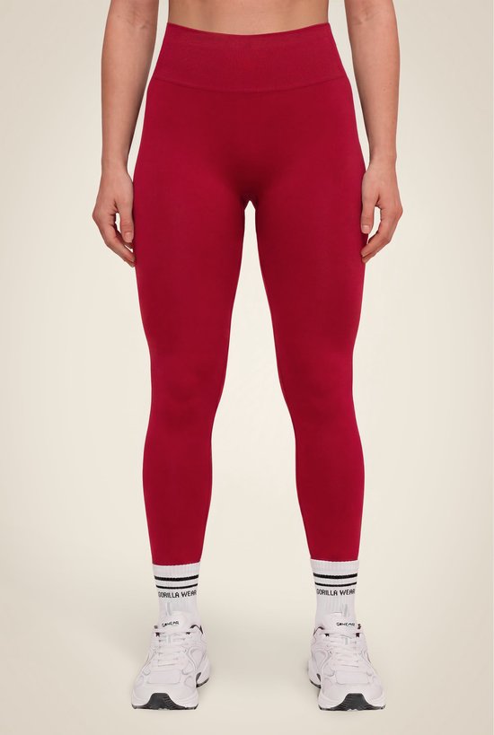 Gorilla Wear Florence Seamless Contour Leggings - Sportlegging - Rood - M van Gorilla Wear — afbeelding 4