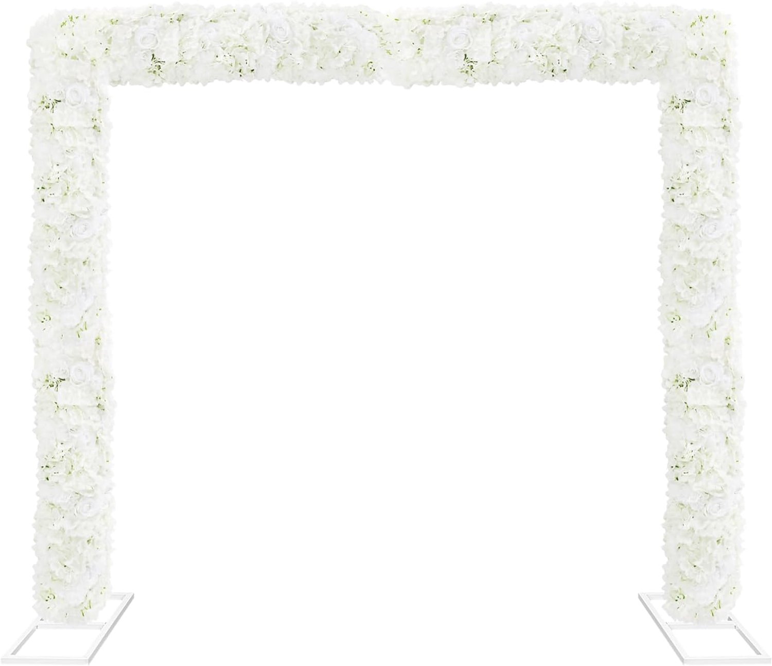 1 m kunstbloemenwand, wit, kunstbloemenpaneel