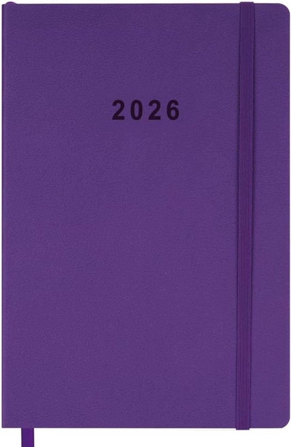 Agenda 2026 A5 Week- en Maandoverzicht Paars Veganistisch Leer