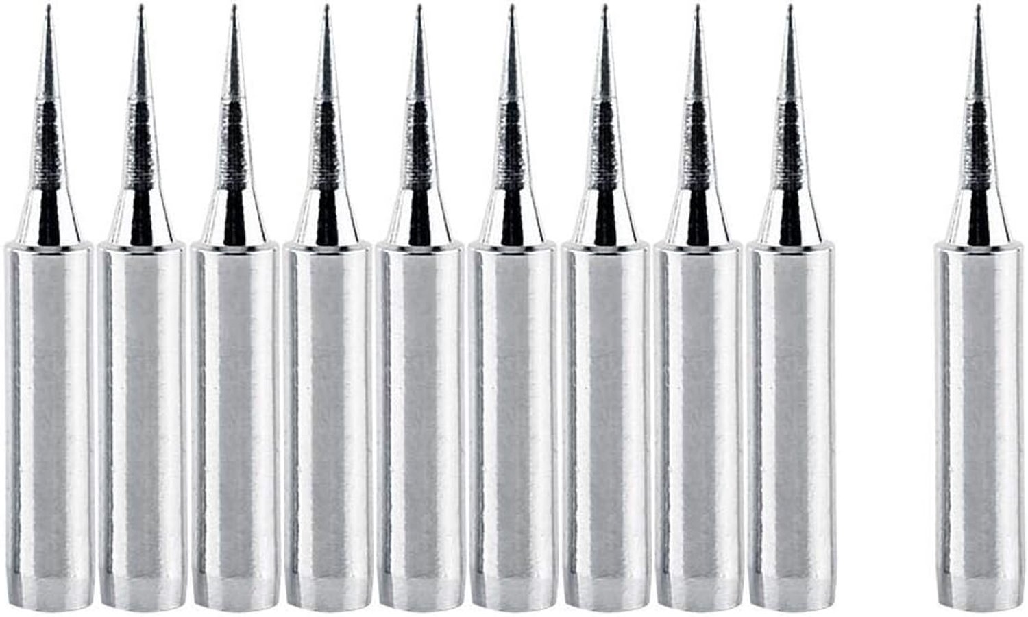 Soldering tips set 10 stuks - 900M-T-I - verwisselbaar koper en nikkel - voor lage temperatuur soldeerstation - ShopVlot