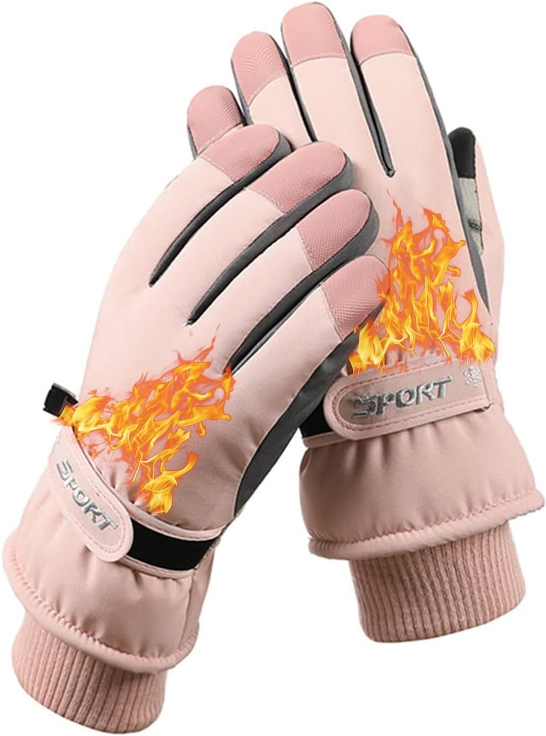 Winterhandschoenen - Roze - Thermisch en Waterdicht - Koudebestendige Handschoenen voor Wintersporten