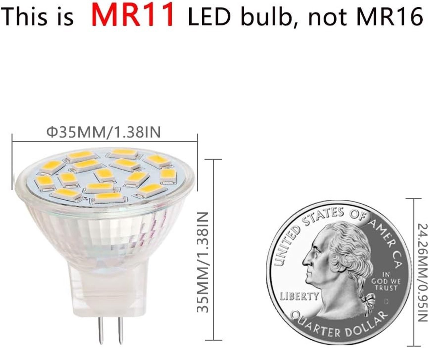 LED-lampen - Wit - 12 V - 3,5 W MR11 Halogeen Vervanger - Voor Decoratieve Verlichting