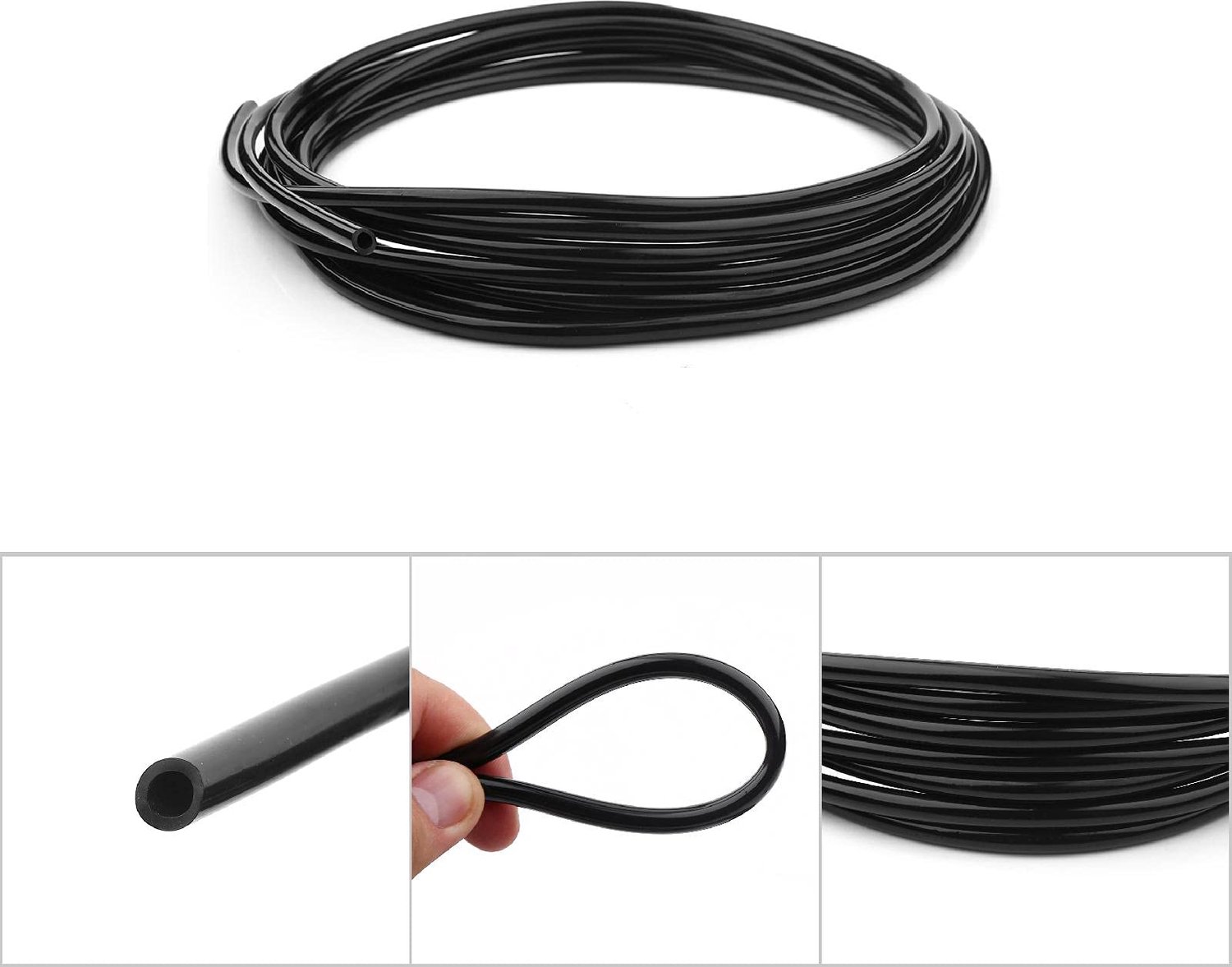 SnelShoppen - Drip Irrigation Supply Hose 5m - 4/6mm Irrigatie Tuinslang voor Drup- en Sprayirrigatie, Micro Sprinklers, Tuin, Landbouw