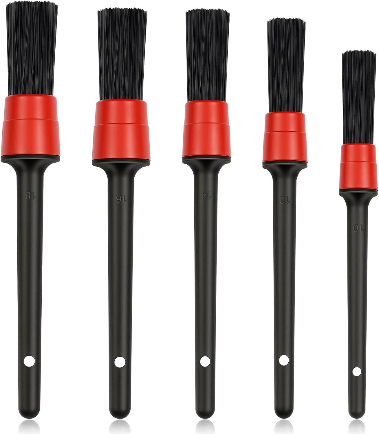 URAQT Detailborstel Set - 5 Maten voor Auto & Huis