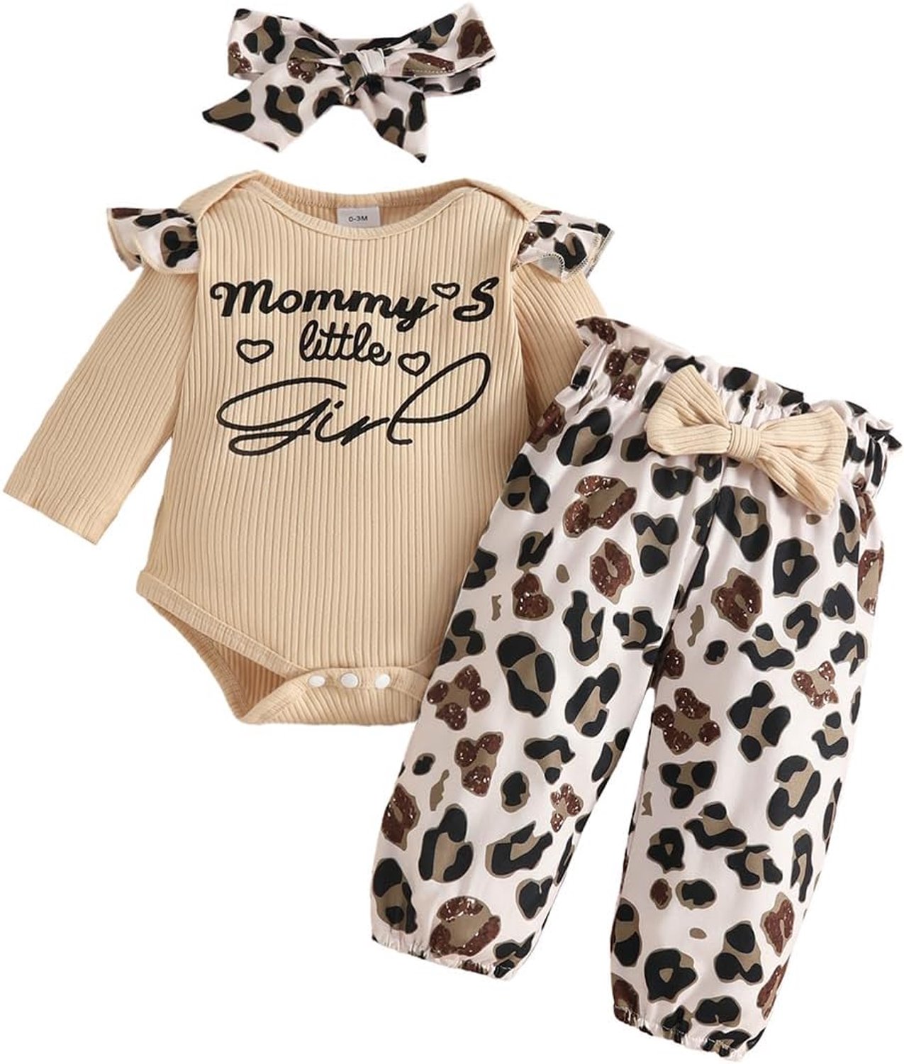 Kledingset voor baby's en meisjes met prinsessen letterprint ruches lange mouwen bovendeel bloemenbroek en muts babyoutfits
