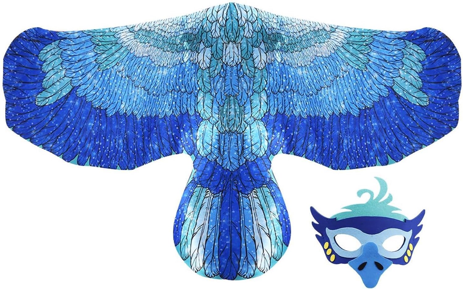 Générique Vogelkostuum, accessoires, themaset, meeslepende dieren, vleugels en masker, vogel, voor carnaval, school, verjaardag, feest, Halloween, maskerade, fotografie