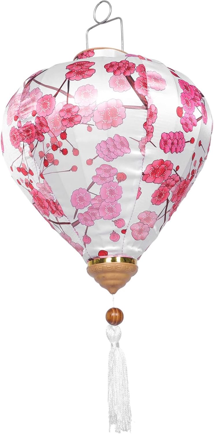 Happyyami Decoratieve Lantaarn Voor Tuin Waterdichte Katoenen Lantaarn Met Bloemmotief Voor Feestelijke Gelegenheden Hangende Voor Bruiloften Vieringen