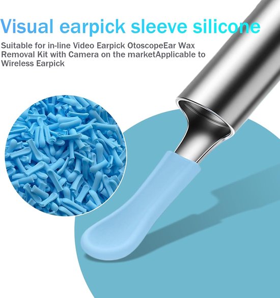 30 stuks oorlepel - visuele vervanging van oorschelpen, siliconen tips, veilig, hygiëne, herbruikbare oorschelpenreiniger, Otoscoop, vervangende accessoireset, reinigingsgereedschap voor zacht — afbeelding 4