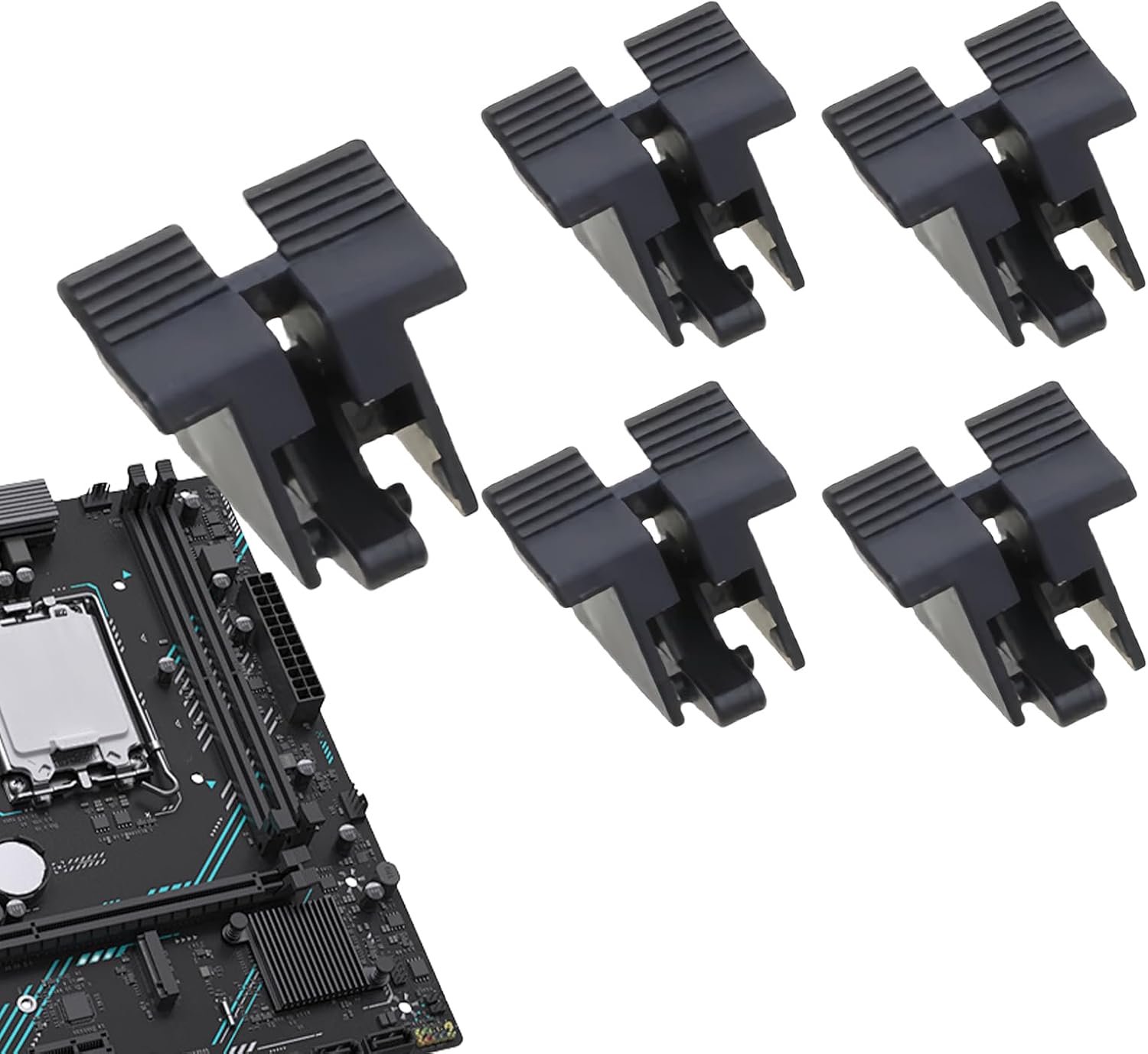 Pcie Slot Socket - Bevestigingshouder voor grafische kaart, universele desktopconnector met veilige clip, betrouwbare sleufadapter voor computerbouw, onderhoud en vervanging van componenten
