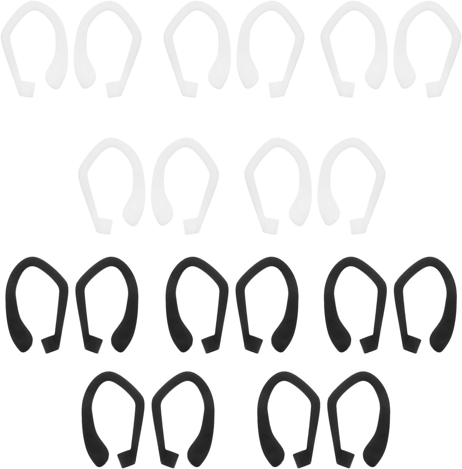 10 paar oorhaakjes voor oordopjes, antislip sportclips voor workouts in de sportschool, compatibel met AirPods 1, 2, 3, 2, 1
