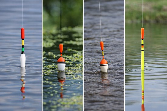 Set van 15 Kleurrijke Hengelsport Dobbers voor Diverse Wateren — afbeelding 2