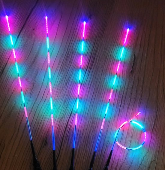 5x LED Visdobbers met Batterijen - Gevoelig & Verstelbaar — afbeelding 3
