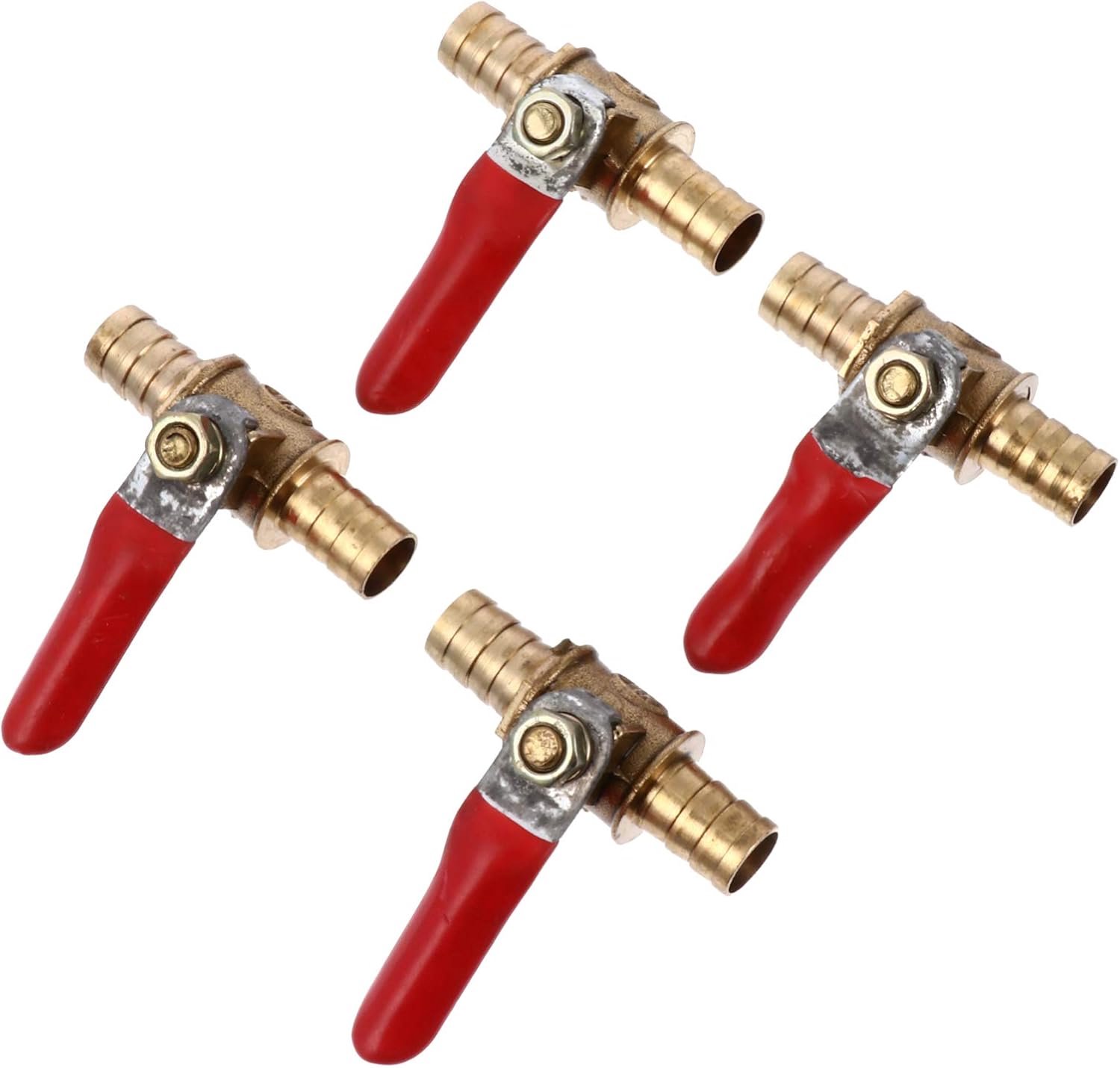 1 Set Koperen Kogelklepschakelaar Mannelijk Voor Koperen Bal Water Klep Water Afgesloten Ventiel Kraan Kogelkraan Draad Kogelkraan Messing 4 Stuks