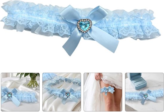 2 Stuks Elastische Bridal Leg Garters Comfortabele Verstelbare Bruidsaccessoires voor Vrouwen Antislip Wedding Garter voor Bruiloften Feestelijke Gelegenheden — afbeelding 5