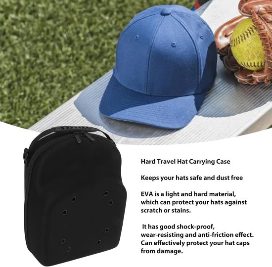 lyrlody Hoed Reishoes, Reishoedenhoes, Draagbare Baseballpet-beschermer, Harde EVA-hoes met Verstelbare Riem — afbeelding 2