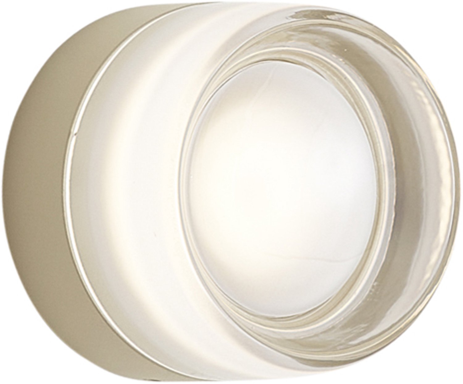 Qazqa design wandlamp met glas - Michele - beige, rond, max. 11W, geschikt voor led, 13.5cm, IP44, ideale badkamerlamp