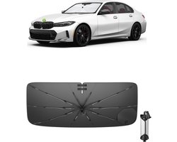 Ruiya 2026 Upgrade Zonneklep voor auto, compatibel met BMW 3-serie, 4-serie, i3 2019-2026, opvouwbare paraplu, warmte-isolatie, uv-bescherming, accessoires voor voorruit
