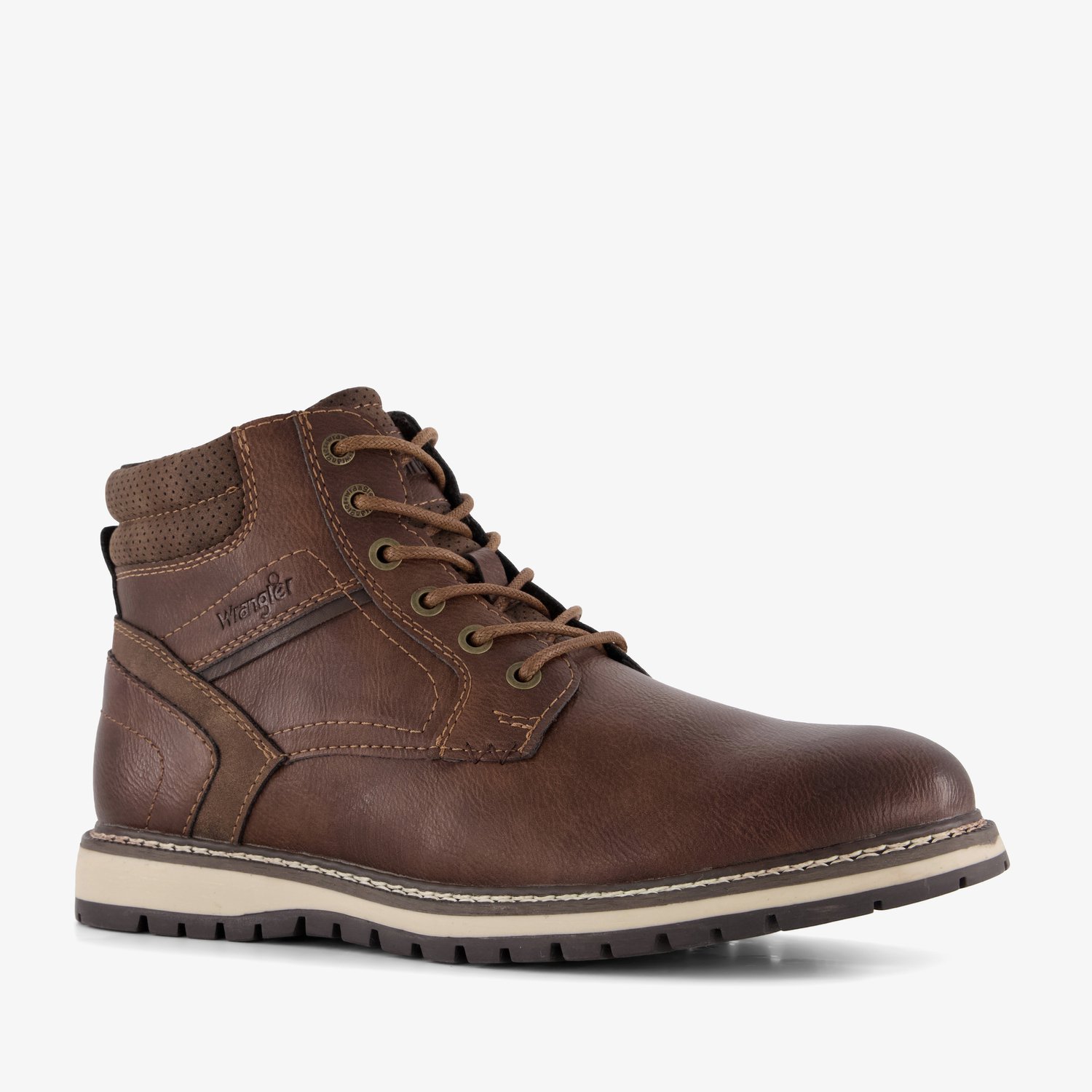 Wrangler heren veterboots donkerbruin