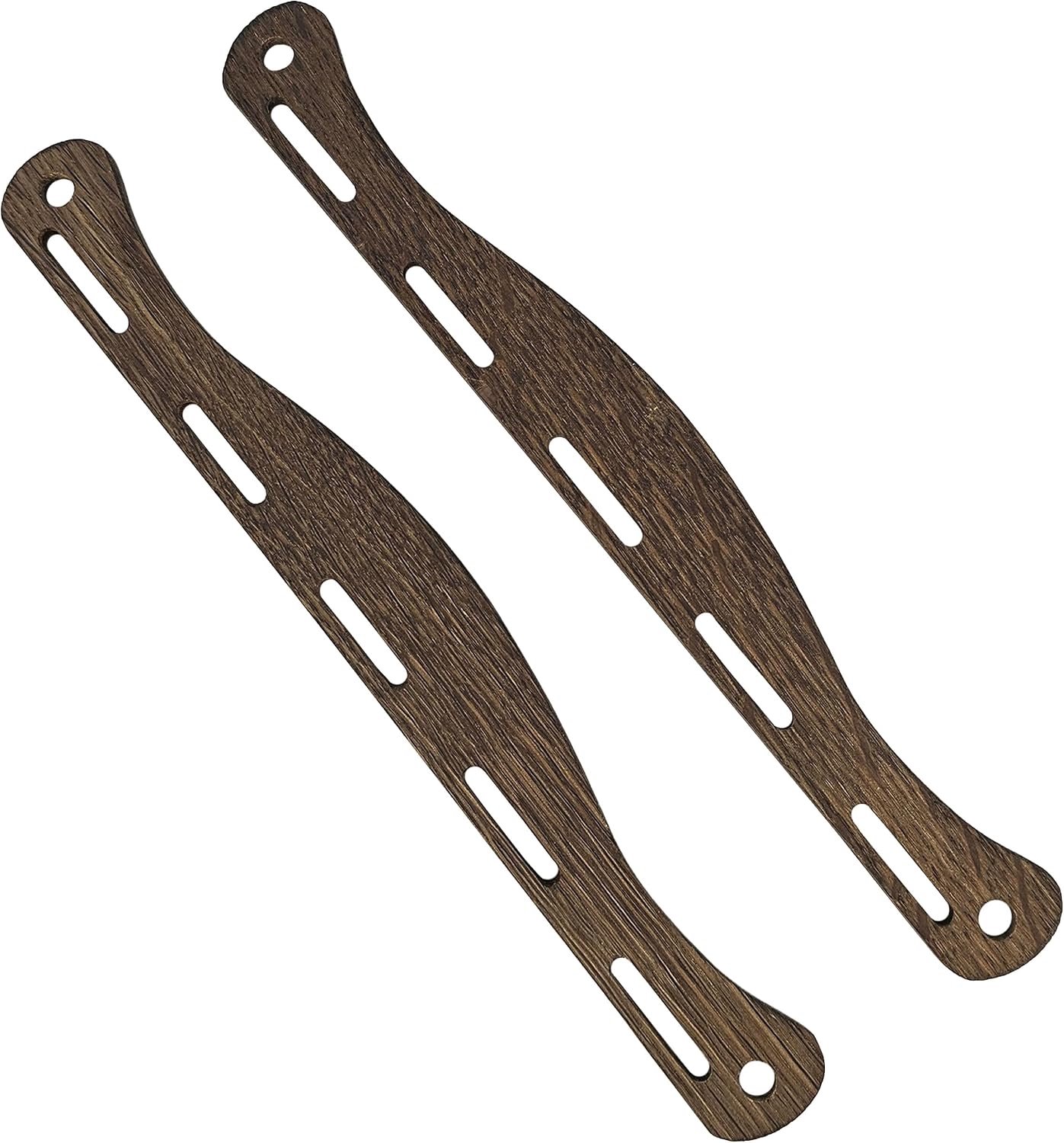 1 paar Viking-zakhangers donker eiken Birka 27 cm