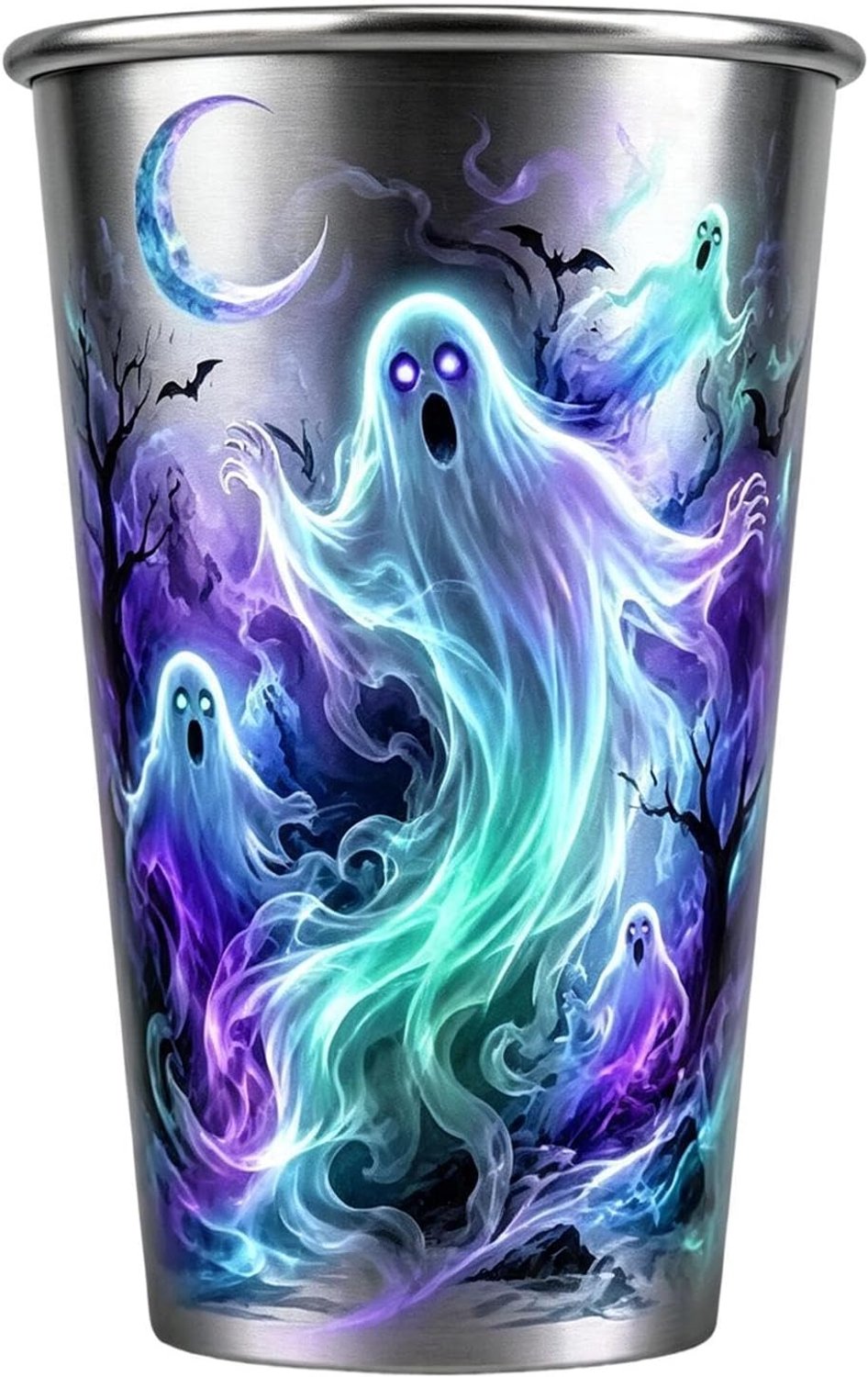 Warmteonthullende beker, Halloween-beker met spookmotief, feest