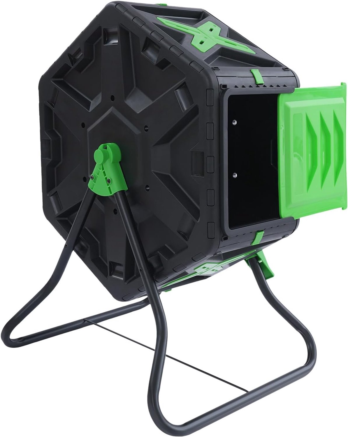 70 l roterende compostcontainer met één kamer tumbling-compostbak snelcompostbak met schuifdeur en ventilatiegaten voor tuinen, op balkons, op binnenplaatsen
