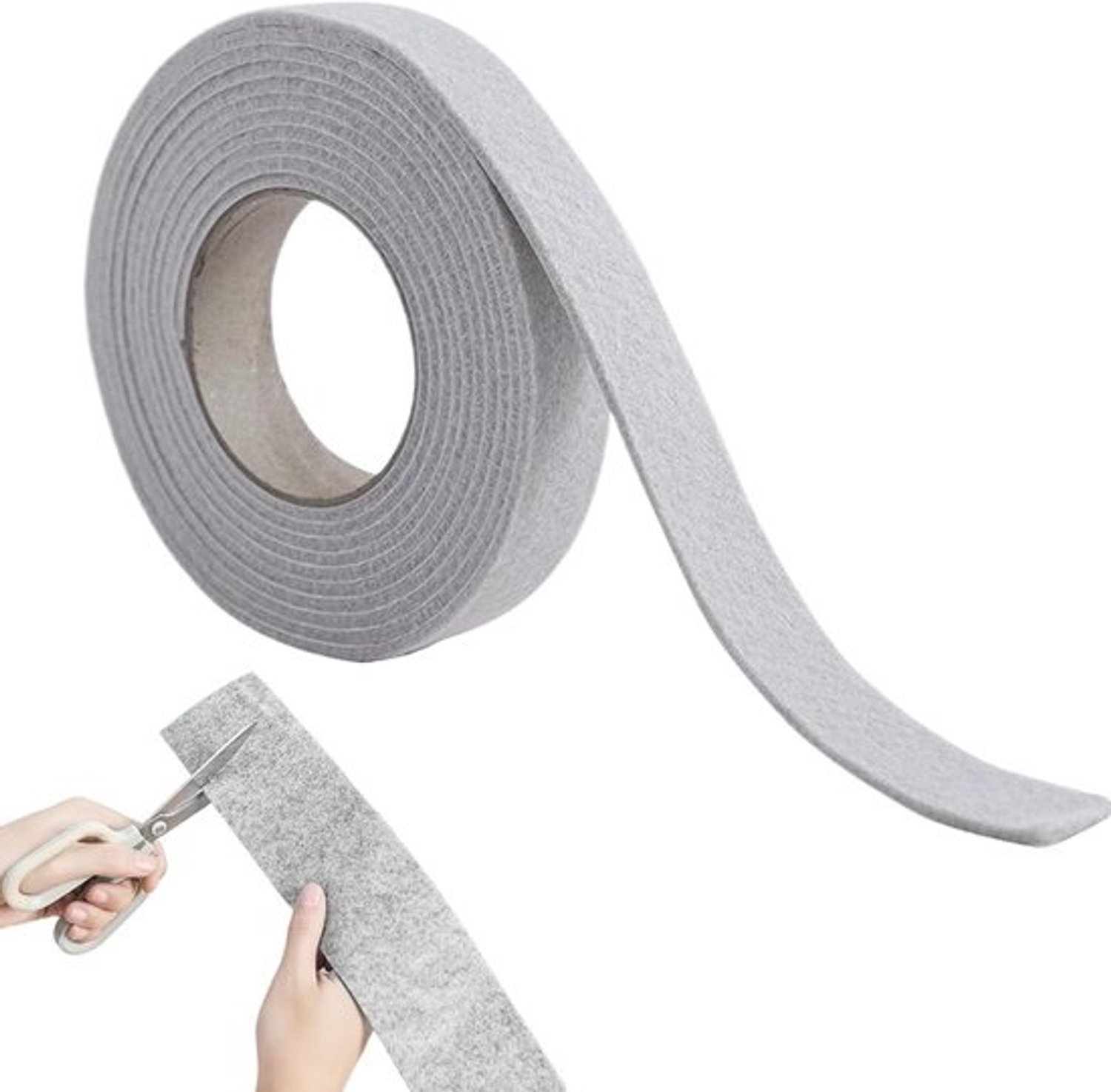 Condensatiestrook - Vochtabsorberend - Houd ramen droog - Zelfklevend vilt - 4 meter lang - Beige