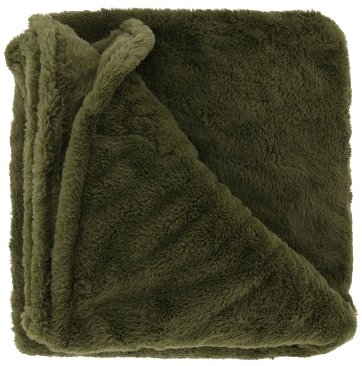 Unique Living Plaid Jip - winter green - 150x200cm Groen