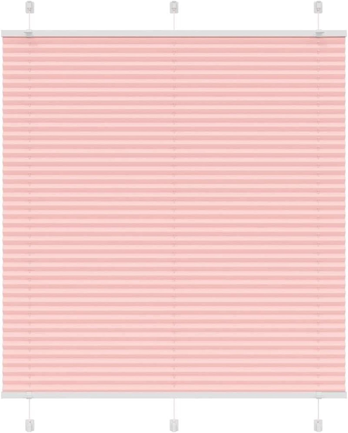 Plissé voor ramen, 100% polyester, inkijk- en zonwering, rolgordijn met klemdragers en schroeven, wit, 60 x 120 cm, elegant design voor woonkamer, slaapkamer en kantoor