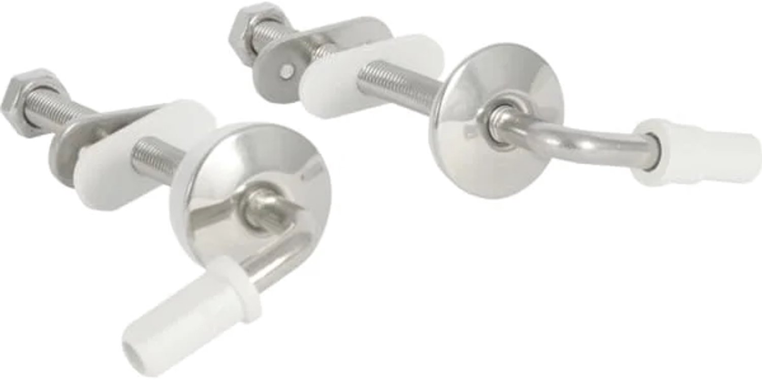 Geberit set scharnieren voor wc-zitting Renova bevestiging van onderaf, rvs, 598165000