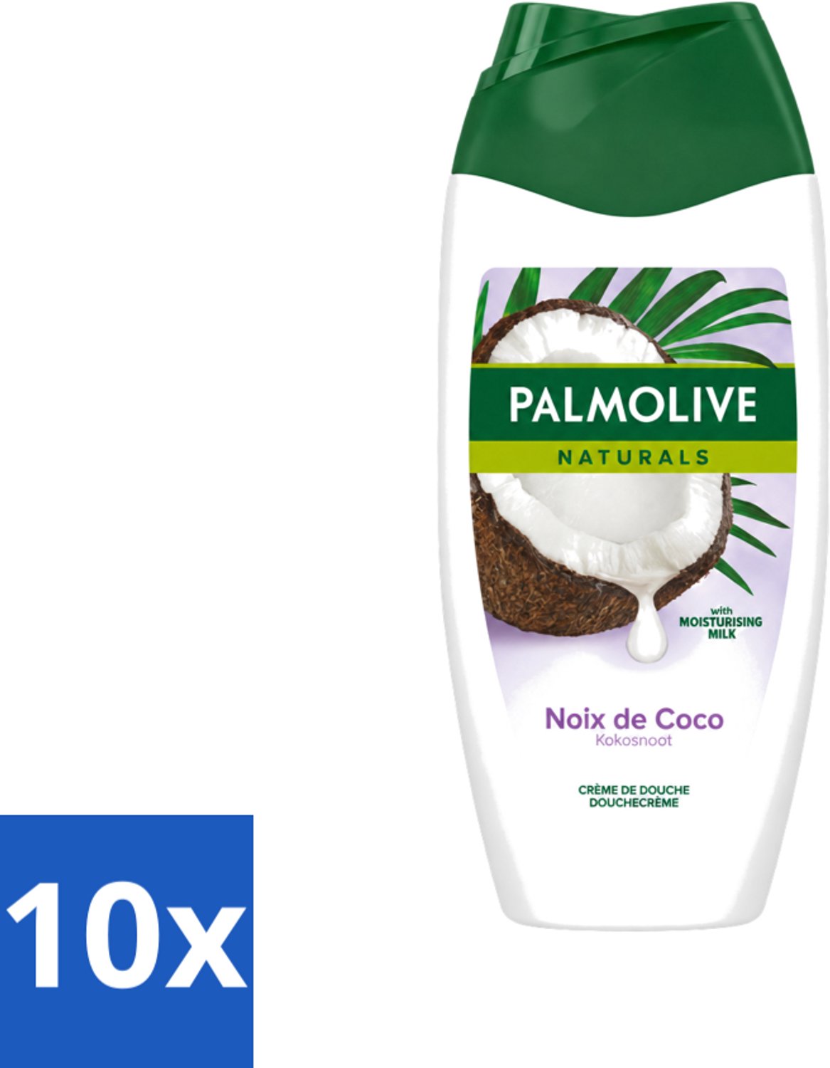 10 x Palmolive Naturals - Douchecrème - Kokosnoot - 250 ml - Voordeelverpakking - 10 stuks