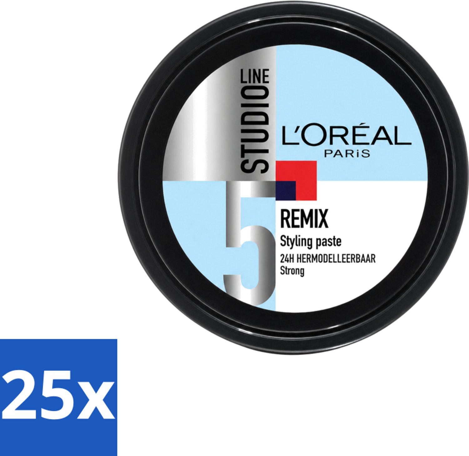 25 x L'Oréal Paris - Studio Line Remix - Wax - Sterke Fixatie - 150 ml - Voordeelverpakking - 25 stuks