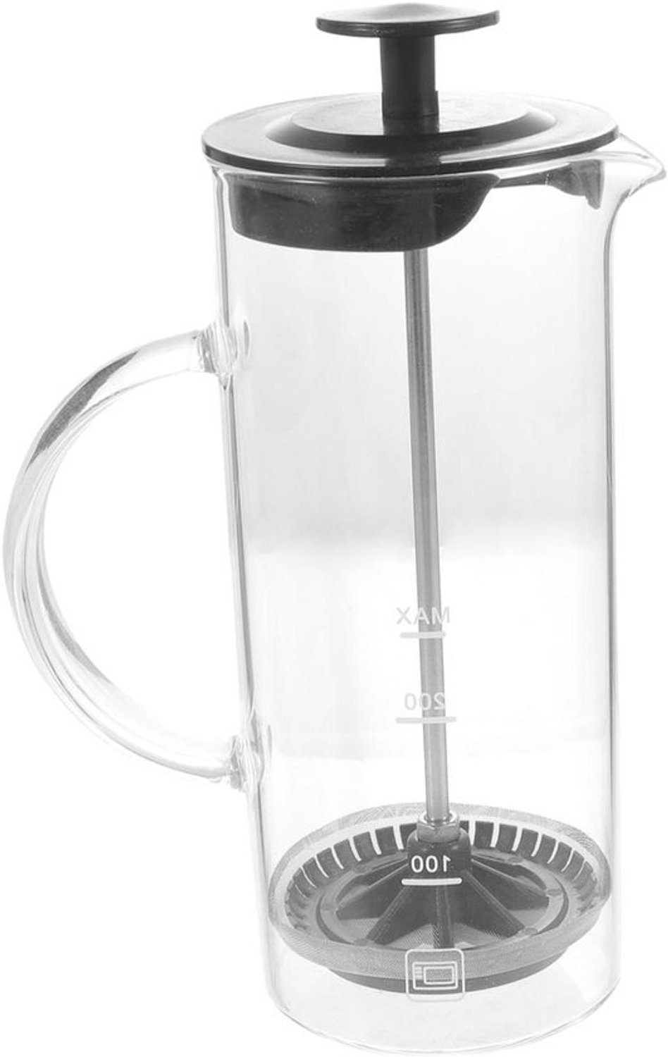 Glazen koffiezetapparaat - Koffiepers - Koffie bereiden - Hittebestendig - 480 ml - Zwart
