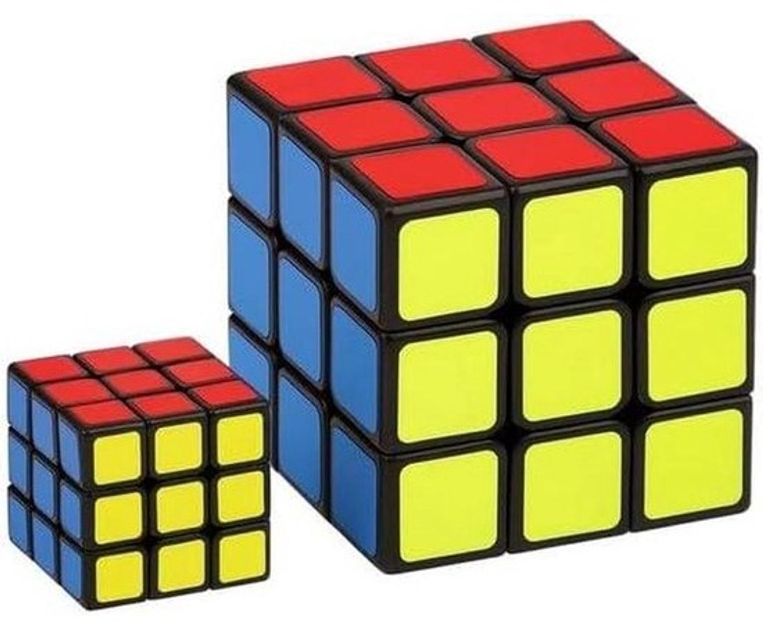 3x3 puzzelkubus - Mini-breinbrekerset - Train logisch denken - Standaard en mini-formaat