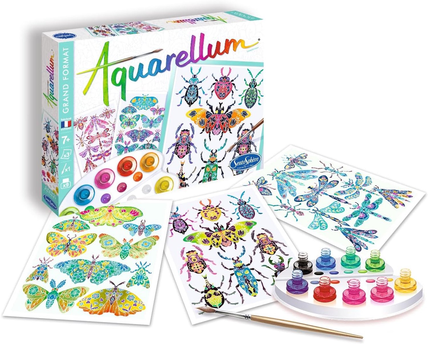 Sentosphère Aquarellum Insecten Aquarel Schilderset Kinderen 7+ Jaar