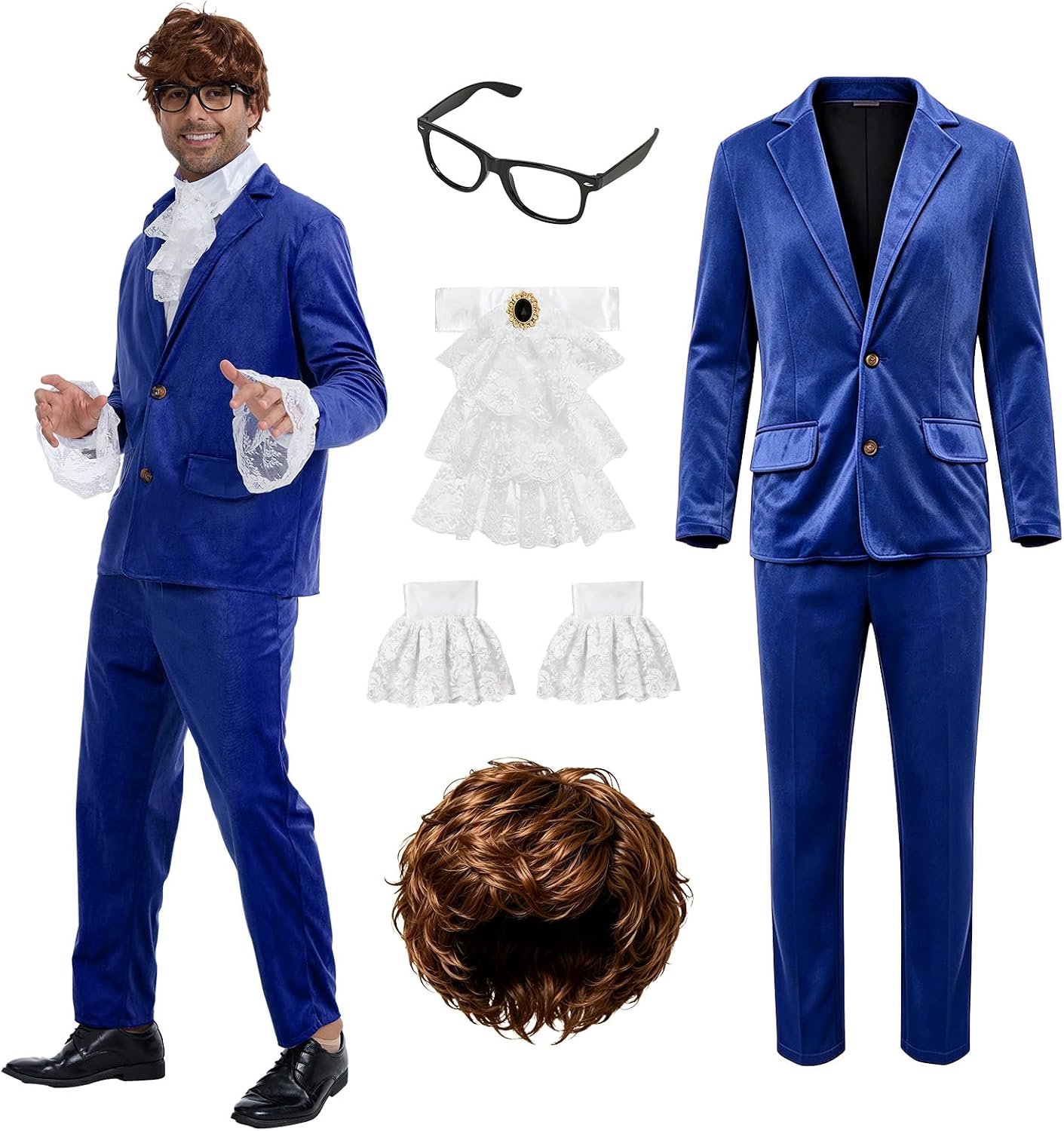 Retro 60s Spy‑Style Kostuum Set