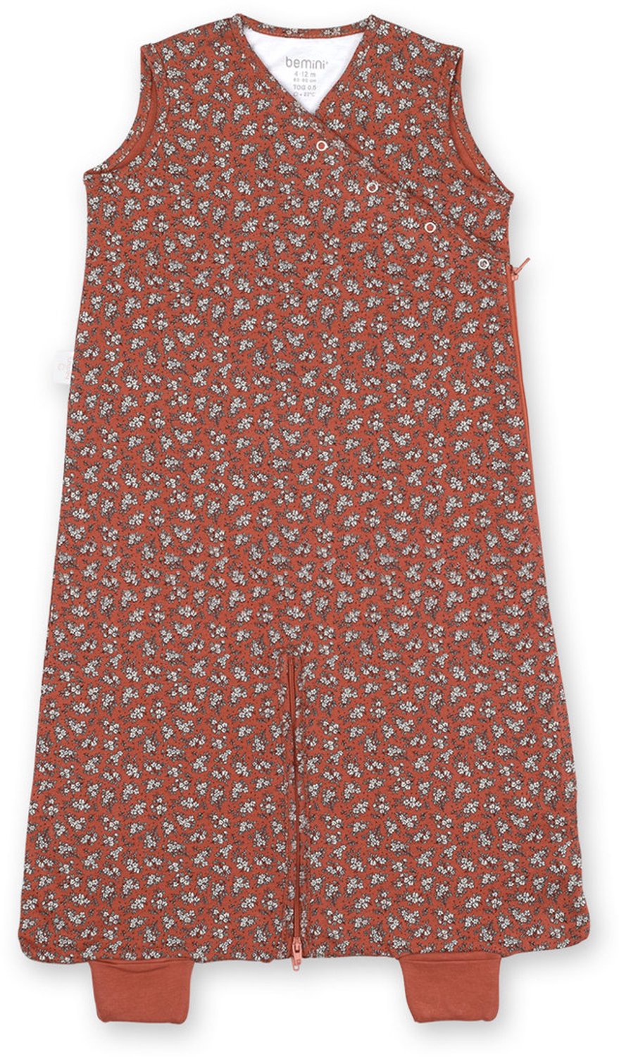 BEMINI Babyslaapzak - MAGIC BAG 4-12m - TOG 0.5 - Zomerjersey - Heidi Karmozijn
