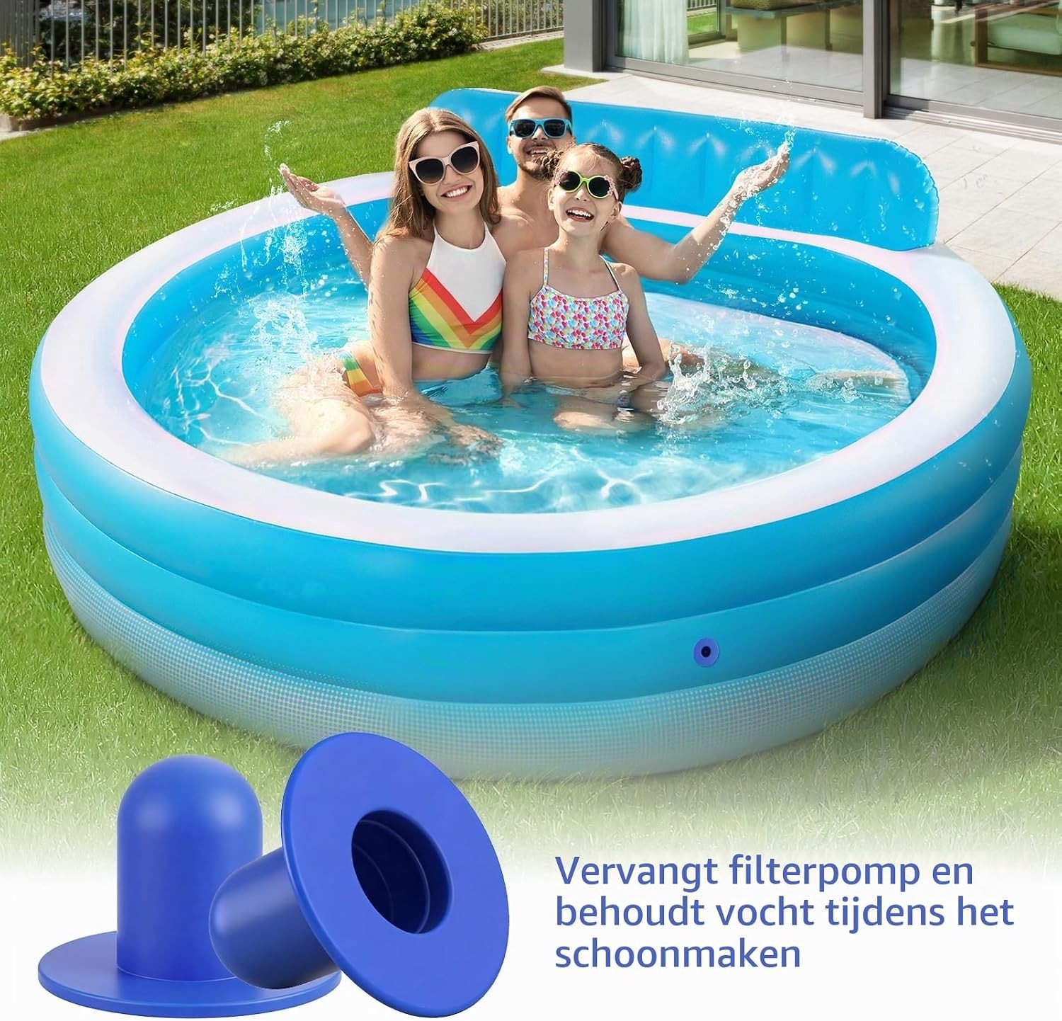 Set van 10 zwembadstoppen, vervangende afdichtpluggen en filterafdichtingen voor Intex en Bestway zwembaden, ideaal voor lekpreventie en onderhoud