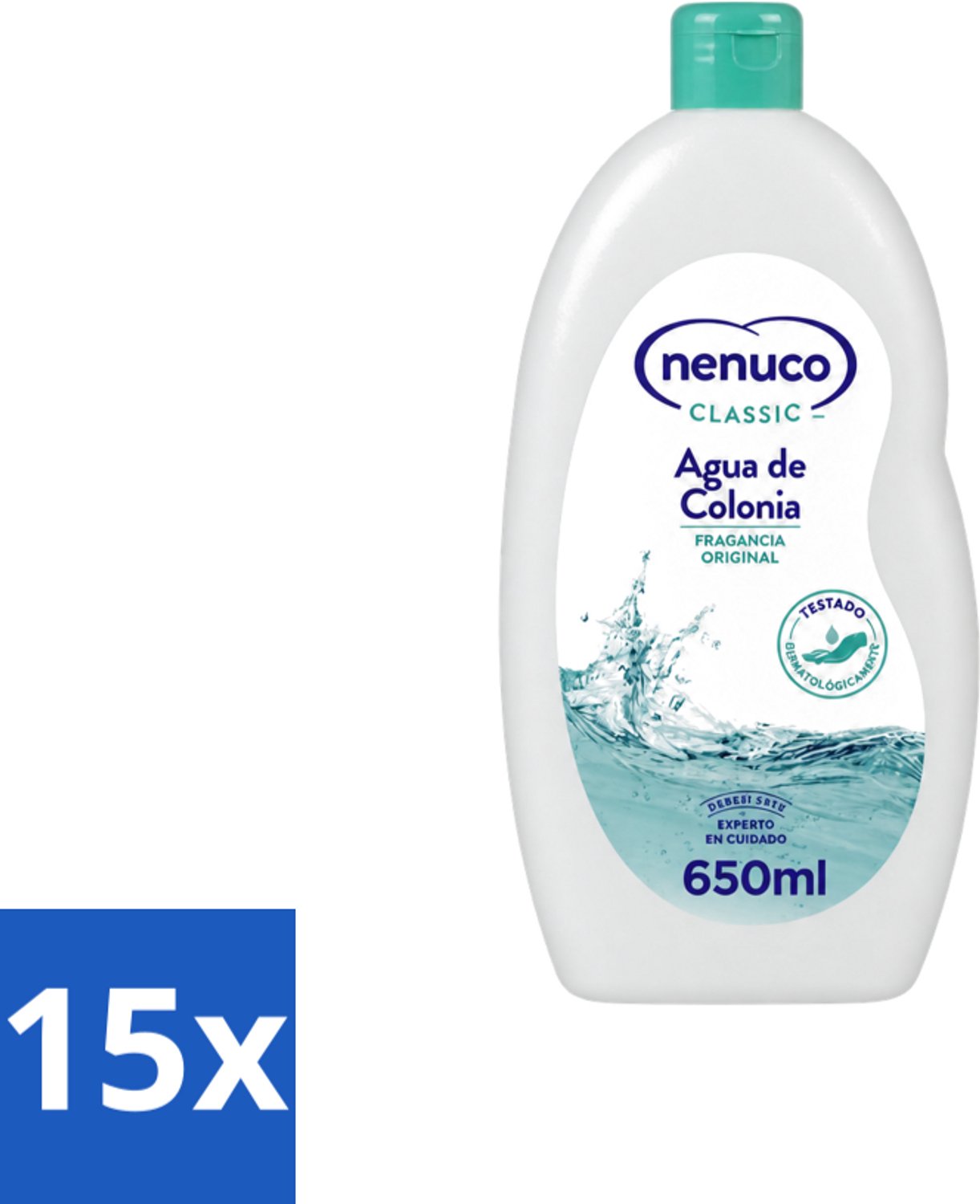 15 x Nenuco – Eau de Cologne – Klassiek – 650 ml - Voordeelverpakking - 15 stuks