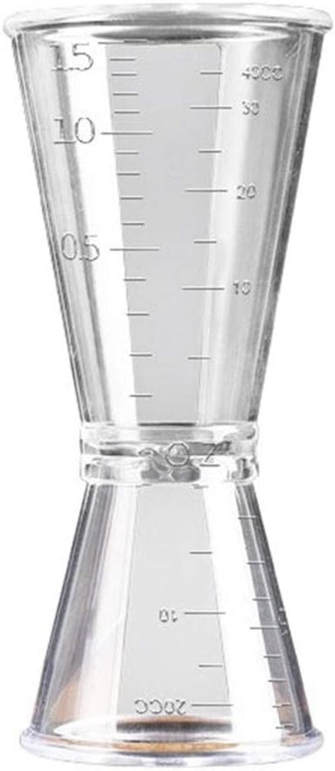 Clear Jigger Ounce Cups Goede Fixatie Mengen Oz Cups met Meten Schaal met Ronde Lip Exquisite Afwerking Koffie L