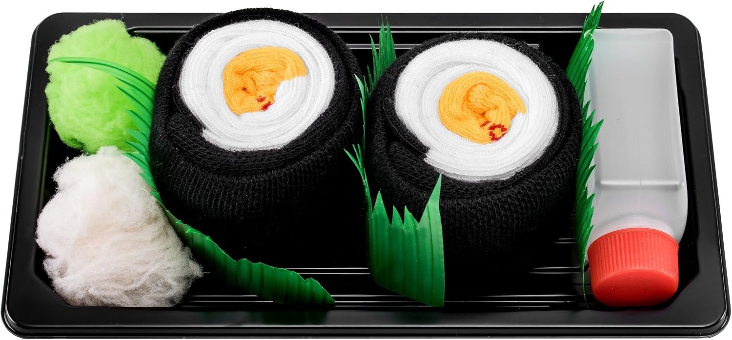 Sushi Sokken Box Oshinko Maki - Grappige Cadeausokken voor Dames en Heren
