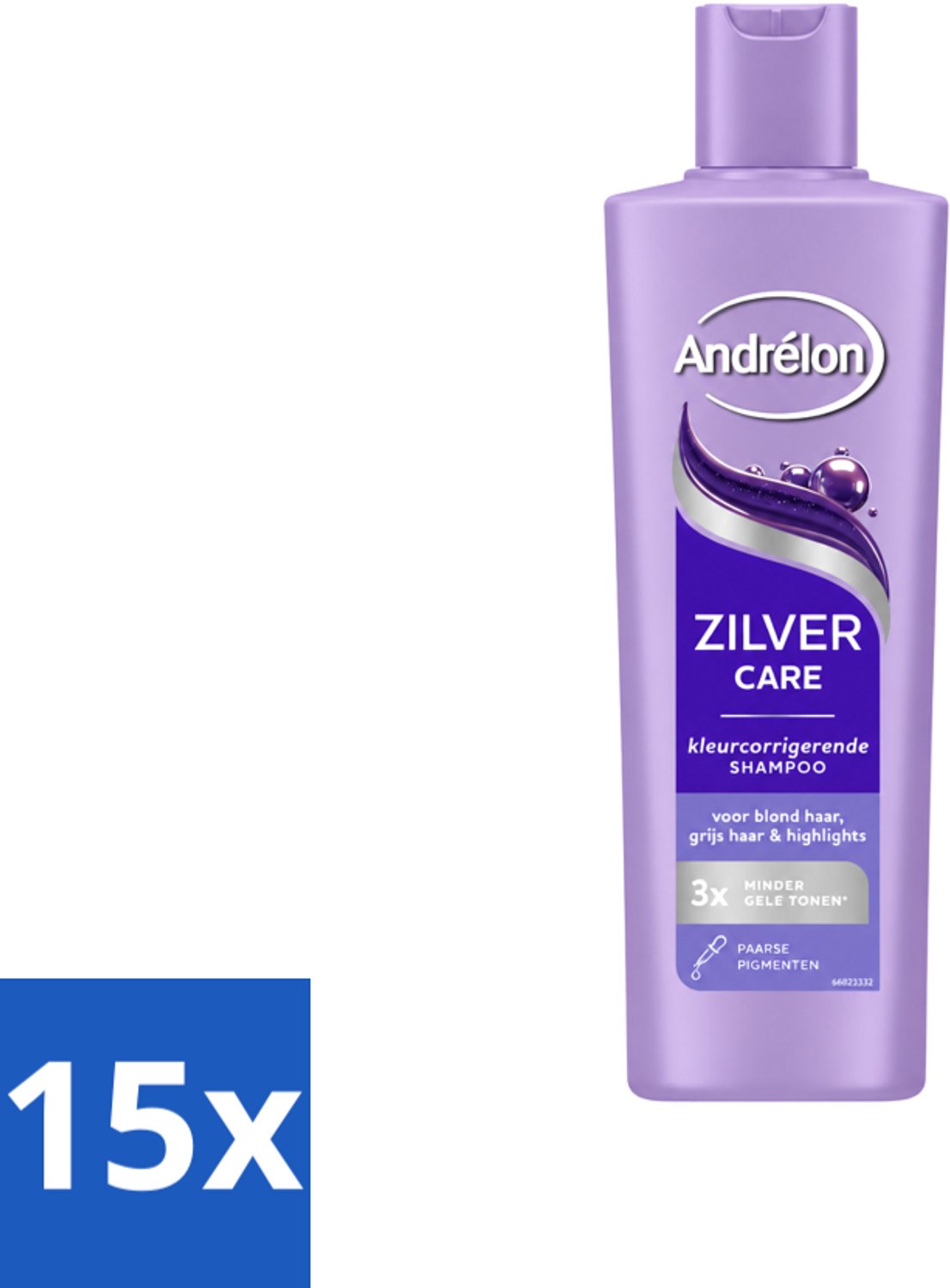 15 x Andrélon – Shampoo – Zilver Care – 250 ml - Voordeelverpakking - 15 stuks