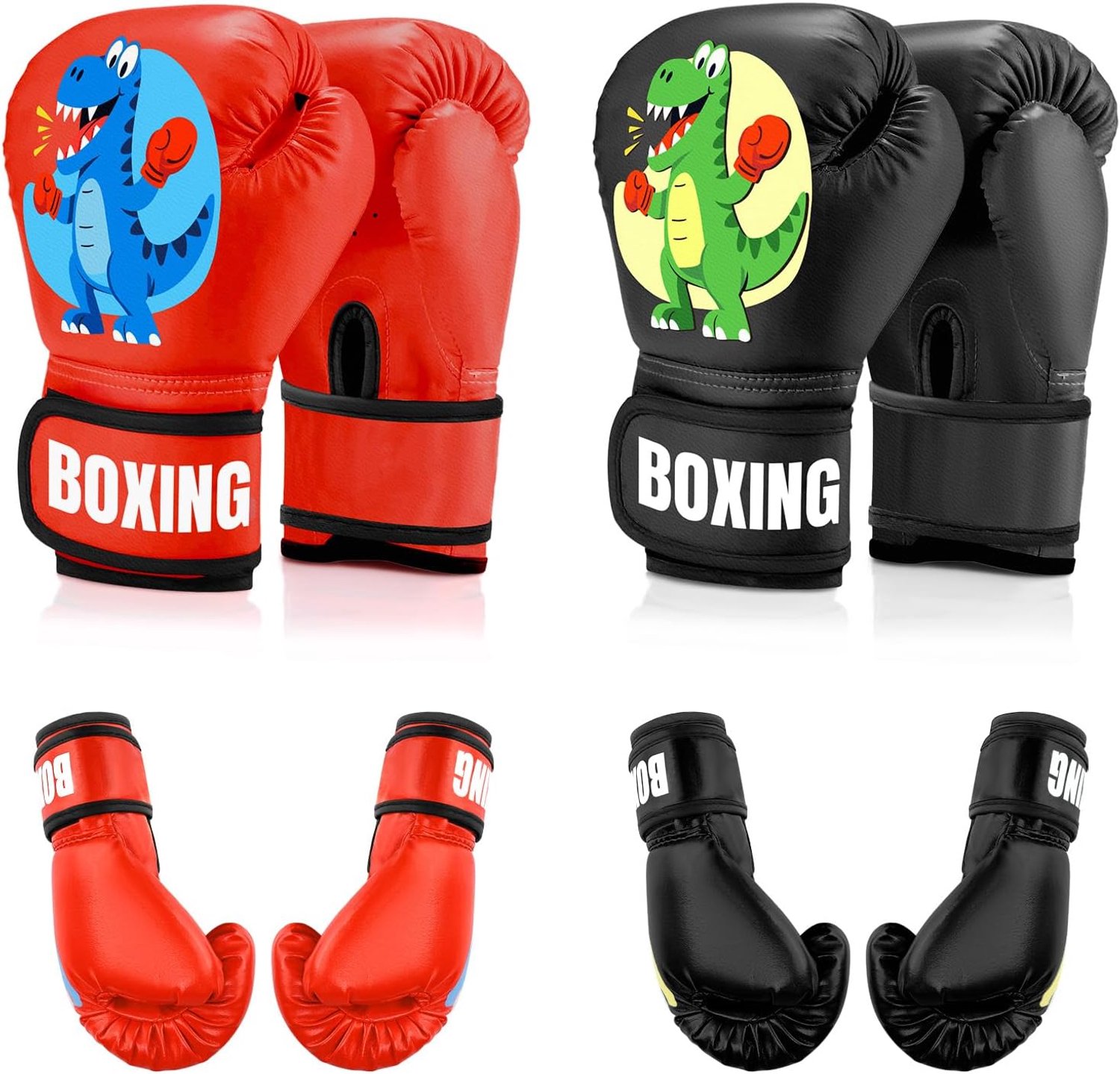 Bokshandschoenen voor kinderen, bokshandschoenen voor kinderen van 3 tot 14 jaar, PU-leer, kinderbokshandschoenen voor bokszak, sparring, training, Muay Thai, MMA, kickboksen en vechtsport