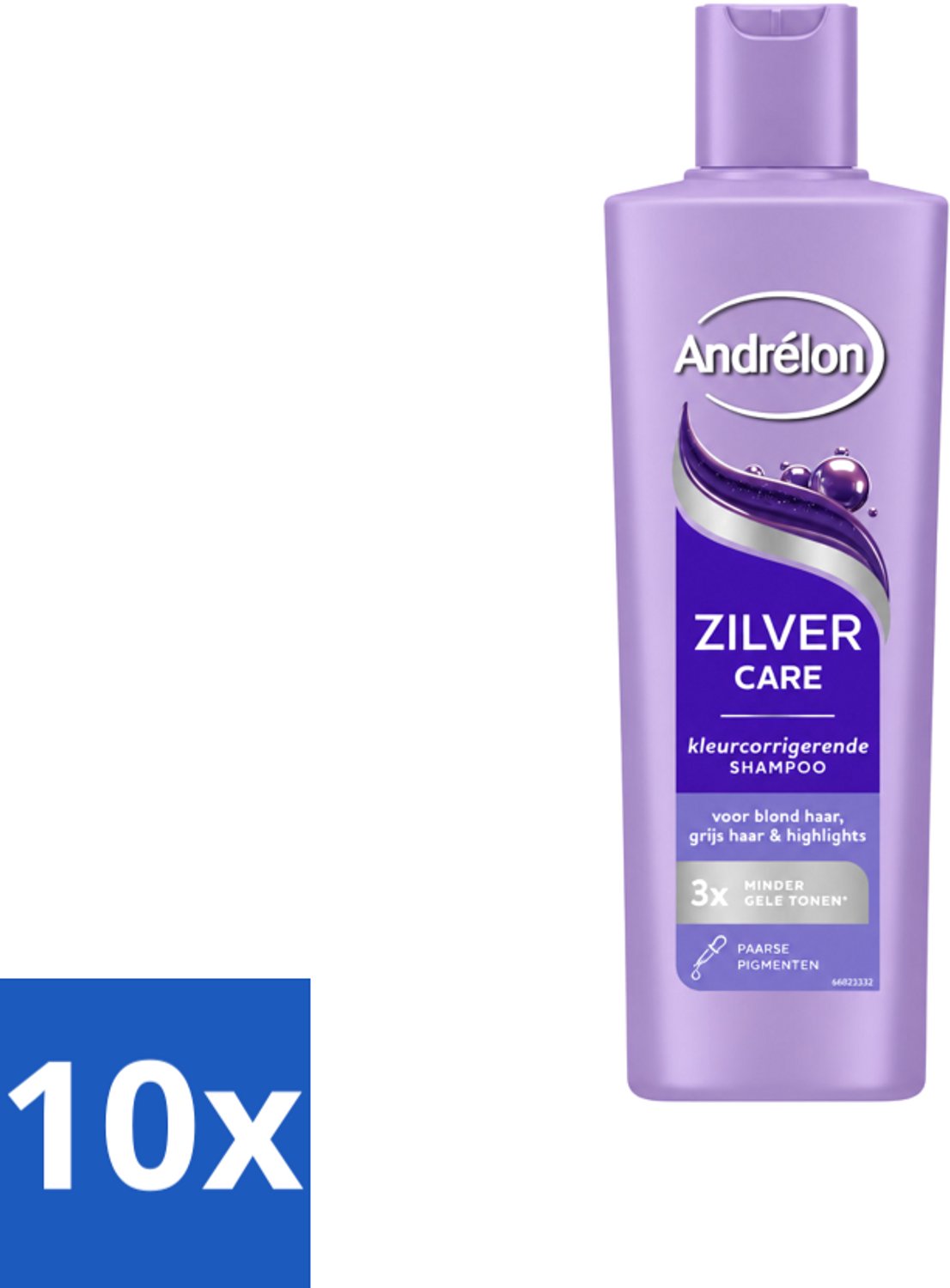 10 x Andrélon – Shampoo – Zilver Care – 250 ml - Voordeelverpakking - 10 stuks