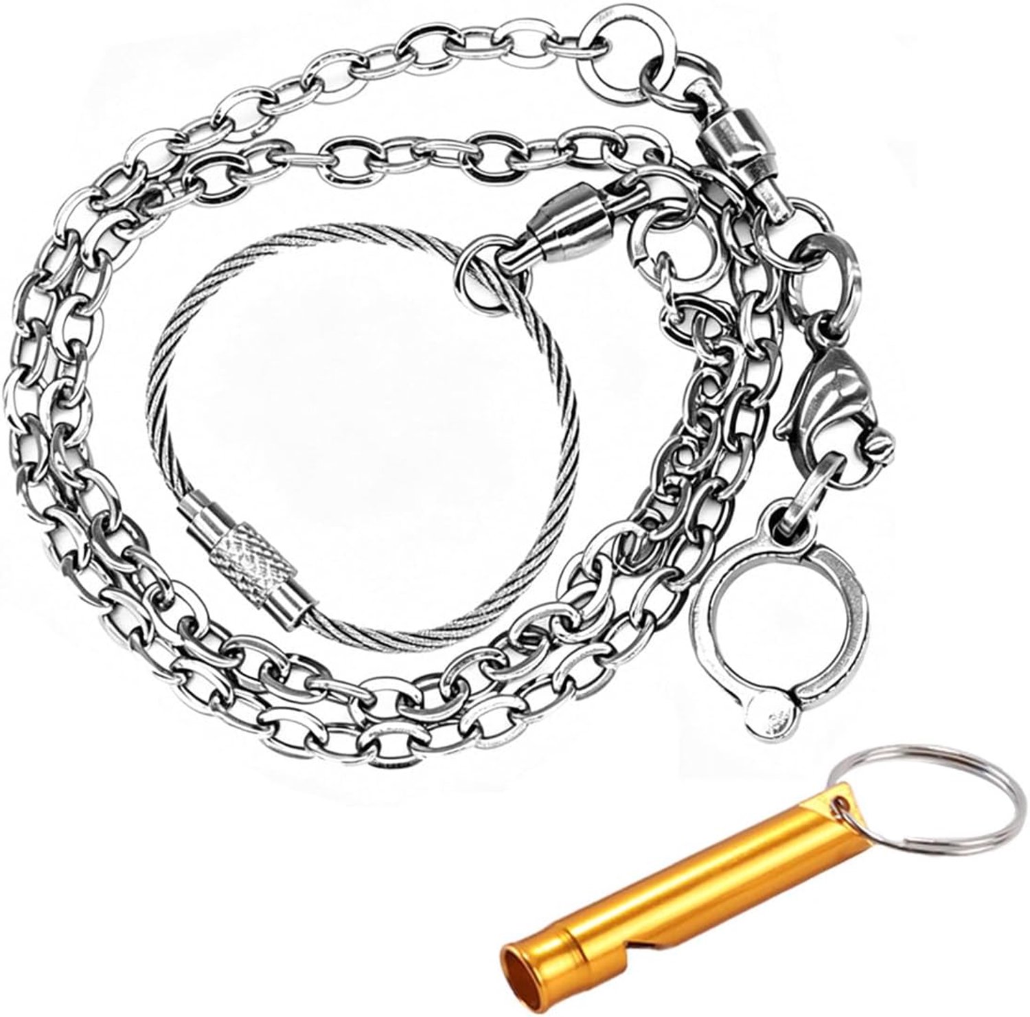 Stalen papegaaienbeenketting met open beenring 50 cm vliegtrainingsriem voor vogels