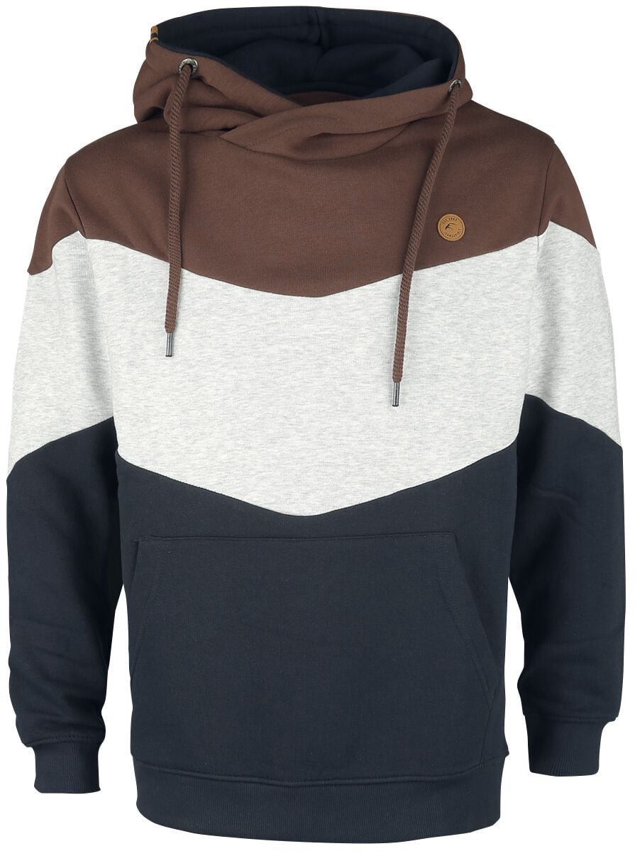 Indicode Marcus Heren Trui met capuchon - bruin - S
