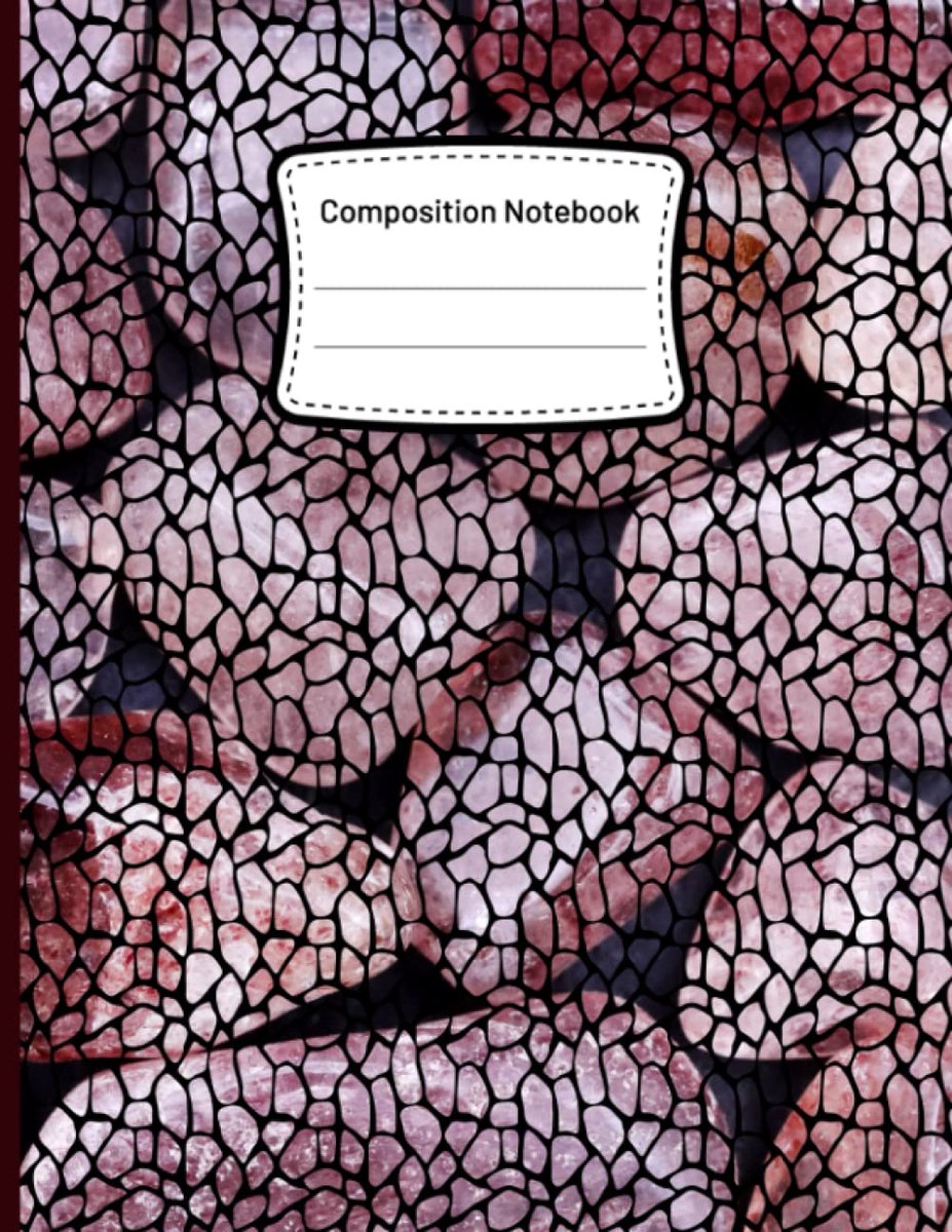 Rose Quartz Composition Notebook- Fun Cool Etching Design - 8.5x11: College Ruled Journal Notepad - ShopVlot